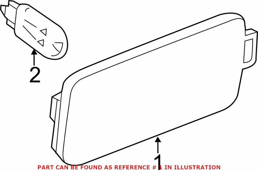 Audi Side Marker Light - Rear Driver Side 4G8945127